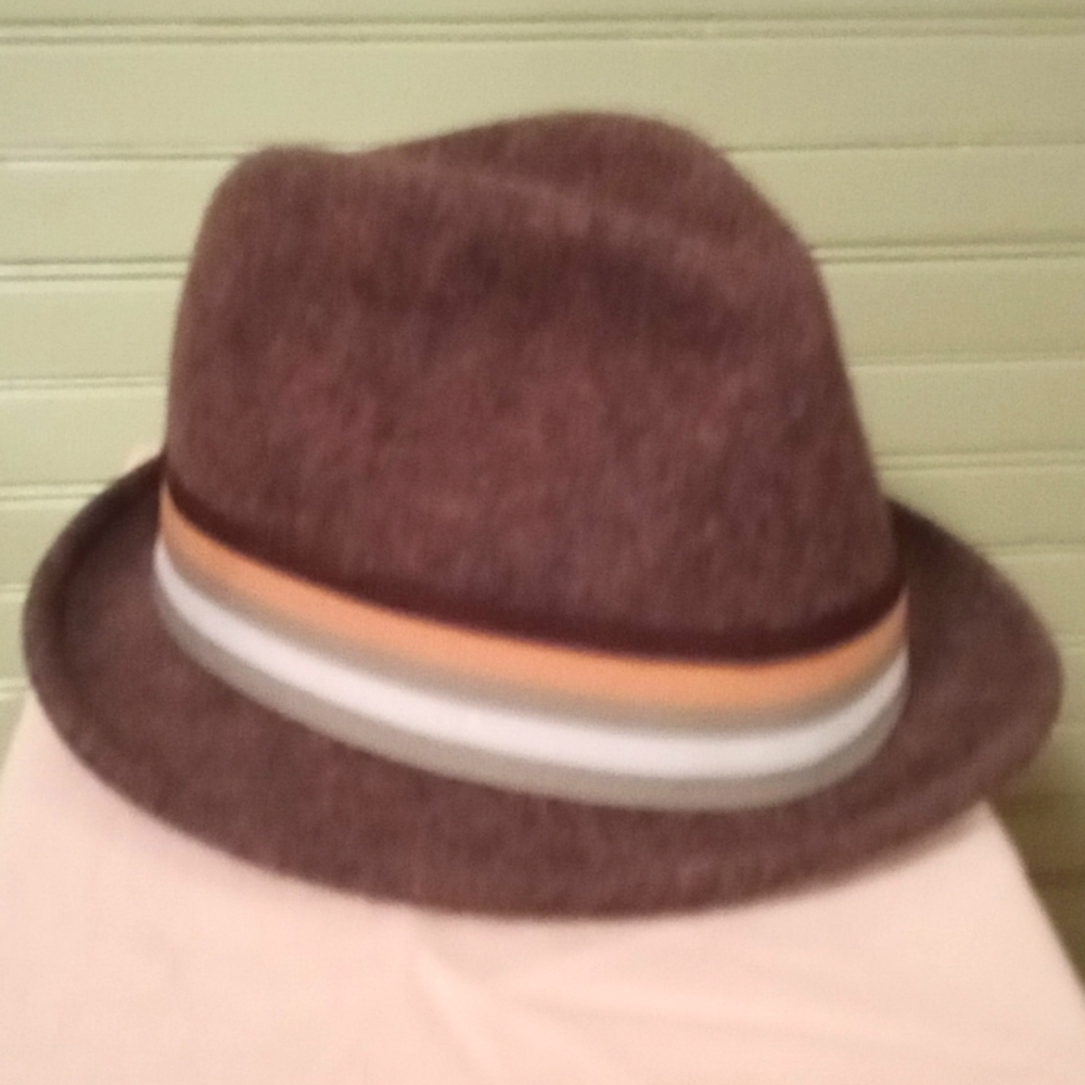 Scala Crushable Wool Brown Fedora, Size Medium - image 2